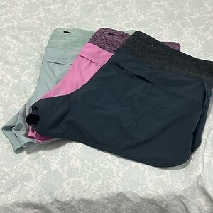 3 Pairs of Lole Women's Athletic Shorts